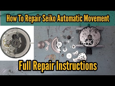 How to repair Seiko NH38 automatic movement service tutorial | Watch Repair Channel