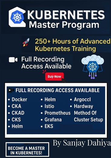 🚀 Kubernetes Master Program | 250+ Hours of Advanced Training | Docker, CKA, CKAD, CKS #kubernetes