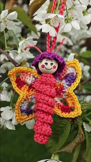 Häkelanleitung Gluecksschmetterling