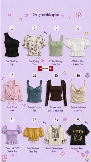 12 Cute Top Styles for Women | Trendy Tops for Casual & Aesthetic Outfits ✨ #shorts #ytshorts