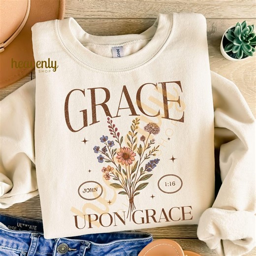 Grace Upon Grace PNG, Trending Christian PNG Sublimation Jesus PNG Faith Shirt Design for Christian Mom, Love Like Jesus Png Bible Verse Png - Etsy
