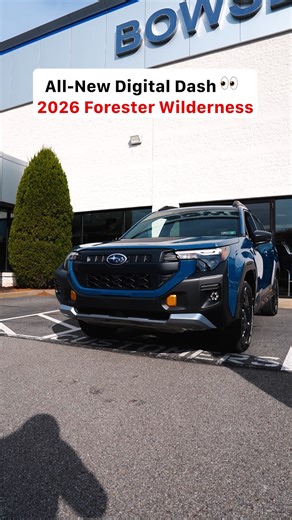The all-new digital dash on the 2026 Subaru Forester Wilderness is everything 👀 Modern design meets rugged Subaru capability. Explore Forester Inventory: www.bowsersubaru.com/new-vehicles/forester/ #subaruforester #suv #newcarreview #subaru #newfeatures | Bowser Subaru