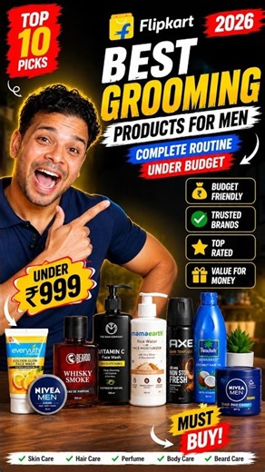 Top 10 Best Men's Grooming Products Under ₹999 🔥