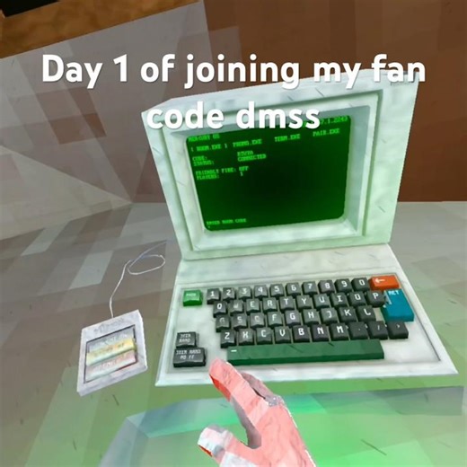 Day 1 of joining my fan code dmss