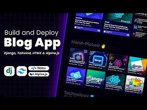 Full-Stack Blog Website with Django 5, TailwindCSS, HTMX and Alpine.js
