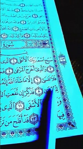 سورة الأعلى بصوت القاريء ماهر المعيقلي/ قرآن الكريم مكتوب "سبح أسم ربك الأعلى "