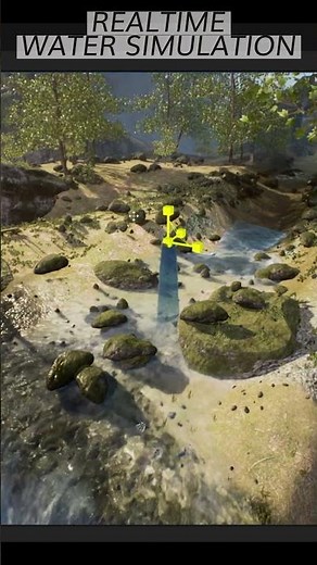 Mind Blowing Water Simulation Physics in Unreal Engine #shorts