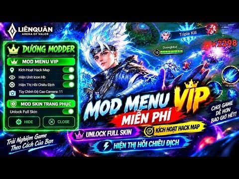 Duong Mod | Hack Map Liên Quân Miễn Phí | Mod Skin | Full Tính Năng Vip | Leo Rank Cực Đỉnh