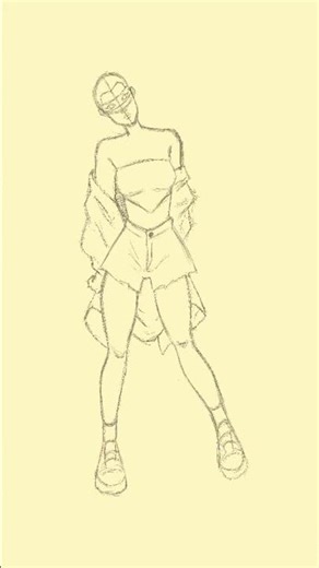 Drawing a Powerful Female Figure | Full Body Procreate Timelapse