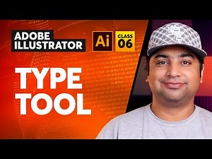 Adobe Illustrator Course - Type Tool - Class 6 Urdu / Hindi
