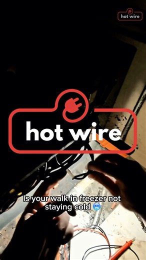 🚨 Walk-In Freezer Not Cold? Evaporator Fan Fix Explained! #appliancerepair #hotwire #fyoupage #fypシ