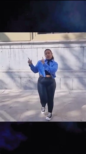 sexy chubby black girl in leather pants dance cover