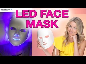 KOURTNEY KARDASHIAN LED FACE MASK REVIEW - Before and After