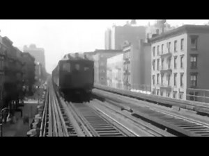 Vintage railroad film - The end of the 'El' - 1950's