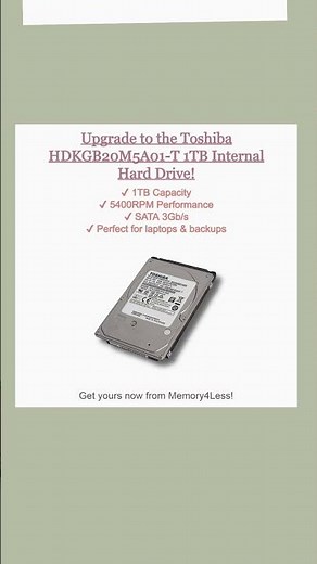 Upgrade Your Laptop Storage FAST | Toshiba 1TB HDD Review | HDKGB20M5A01-T