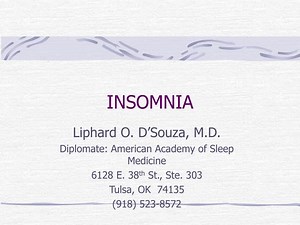 INSOMNIA - SlideServe