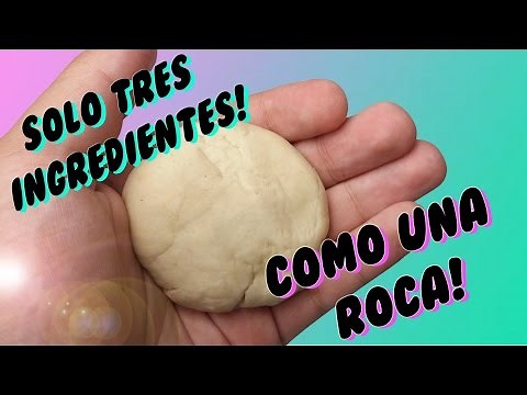 Como Hacer Masa O Plastilina Que Con El Pasar De Unas Horas Endurece, Solo 3 Ingredientes,Sin fuego🔥