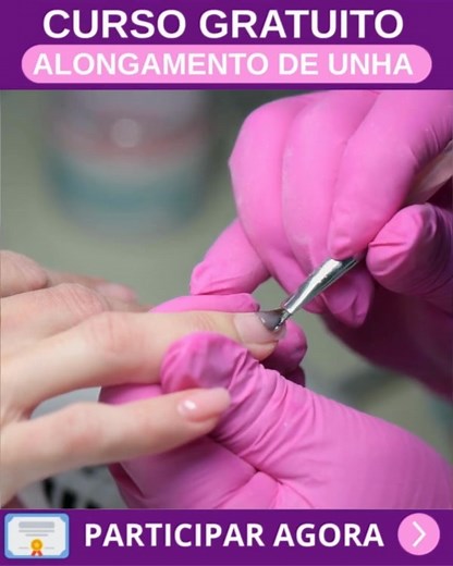 💅 Transforme suas unhas! Faça nosso curso de alongamento gratuito! 🎉 Comece hoje! | Cursos Online