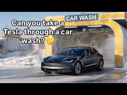 Can a Tesla Model 3 go through a car wash?