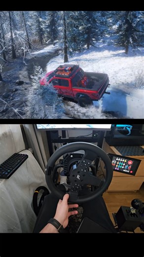 Snowrunner Ford F-150 Raptor offroad gameplay Fanatec #snowrunner #gaming #racing #shorts #ford