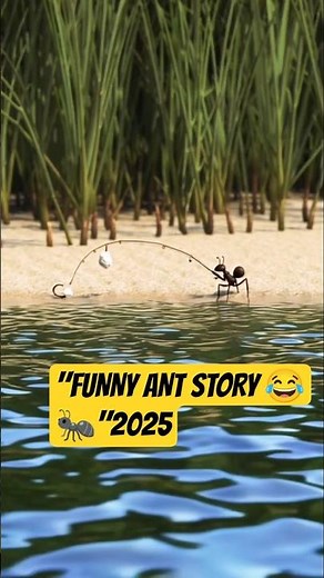 “Ant’s Fishing Trip | Funny Ant Story | Ant vs Fish Comedy”😀😱🤓