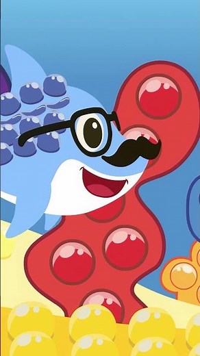 Shark Family In Pop it World | Part 5 | Little Fish Tales | #babyshark #shorts