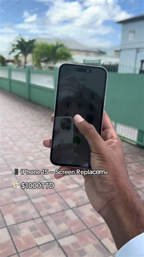 🔧 iPhone 15 Screen Replacement 💰 $1,000 TTD ✅ Clear display & smooth touch ✅ Professional installation 📱 Get your device looking brand new again 📩 DM to book your repair #ATechTT #iPhone15Repair