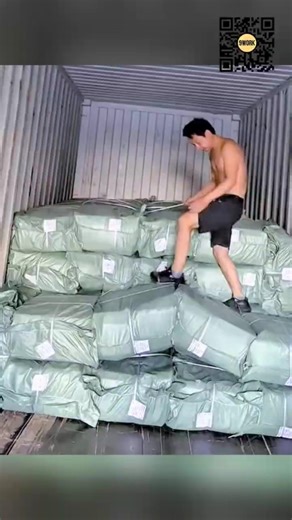 How Cargo Is Manually Repositioned Inside a Shipping Container #9work