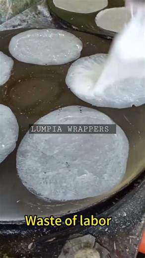•No More Manual Wrappers! High-Quality Spring Roll Skin Machine for Commercial Use #mesinkulitlumpia