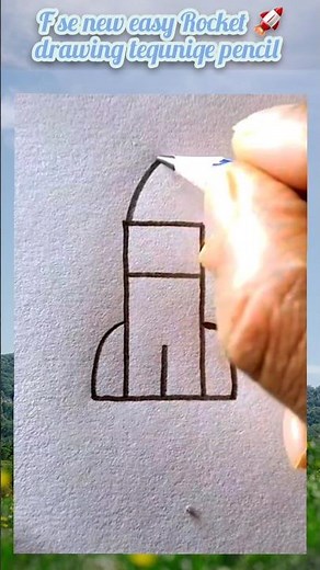 F se easy rocket drawing pencil new trick step by stepFse new drawing for beginners panting 🤗🏠🚀