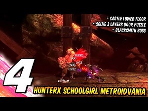#4 HunterX: Explore Castle Lower Floor, Solve 3 Layers Door Puzzle, Blacksmith Boss Fight