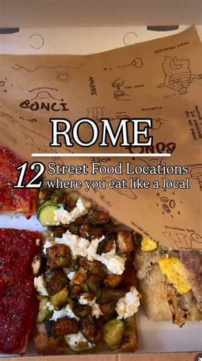 𝐰𝐨𝐫𝐥𝐝𝐰𝐢𝐝𝐞𝐯𝐢𝐬𝐢𝐭𝐳🪙 | 𝐓𝐫𝐚𝐯𝐞𝐥 𝐂𝐫𝐞𝐚𝐭𝐨𝐫 | Best Street Food in Rome 🇮🇹 Here are 12 Must-try Food Spots for an Authentic Taste of Rome👇🏽 📍Bonci Pizzarium: Famous for its Roman-style... | Instagram