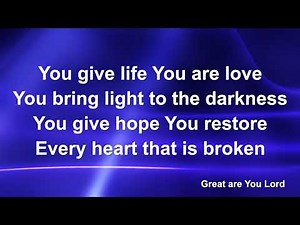 Great Are You Lord (Acoustic) - Worship Lyric Videos (Preview)