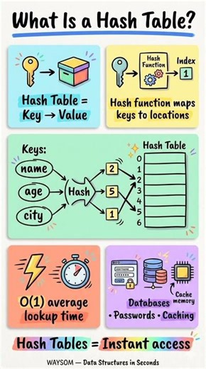 What Is a Hash Table? 🔑 Data Structures Explained Visually