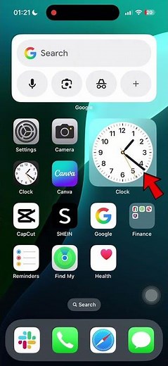 How to Remove Clock on Home Screen in iPhone #iphonetips #hideapps #homescreensetup