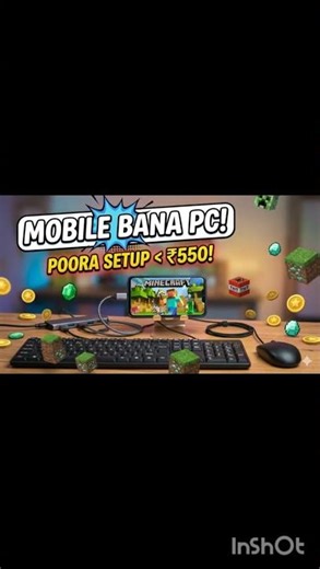 USB se Minecraft Khelo 😱 | 100% Budget Friendly Trick (Full Funny Video 😂)