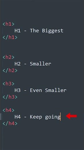 Heading Options HTML