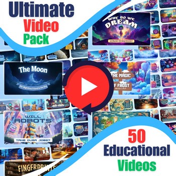 Massive Animated Video Library | 50 Editable | STEM |  World Topics