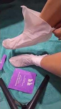 This lavender aroma foot mask is so relaxing!