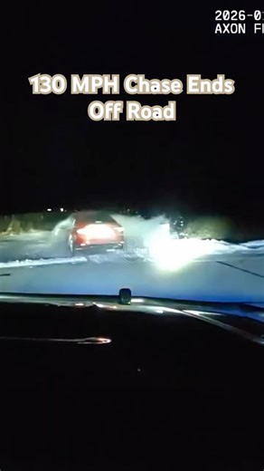 Driver Leads Cops On 130 MPH Chase, Ends Off Road