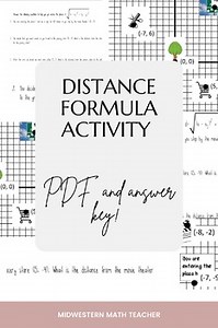 Distance Formula Plaza Activity