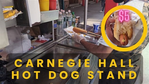 Carnegie Hall Hot Dog Stand - NYC Hot Dog Stands
