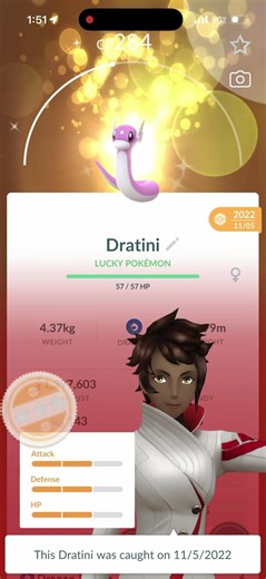 Pokémon Go remote lucky 🍀 trade. @pokemongo