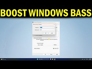 How To Boost Bass On Windows 11