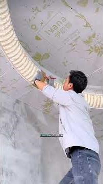 Construction structure courbée sur un plafond #bricolage #construction #renovation #travaux #diy