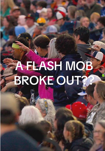 When’s the last time you saw a flash mob, be honest @Eric Jones @Philly @Ga’von Wray @brian trepanier #firefighters #bananaball #flashmob #airplanesnacks #baseballboy