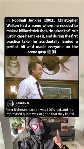 In Poolhall Junkies (2002), Christopher Walken outplayed everyone