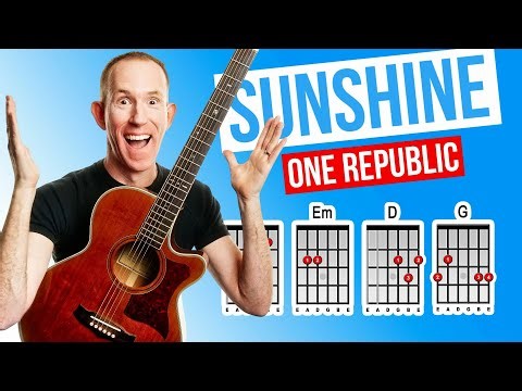 Sunshine ★ One Republic ★ Acoustic Guitar Lesson [with PDF]