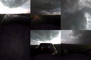 25K views · 190 reactions | 360 360fly video from Reed Timmer Extreme Meteorologist showing a severe thunderstorm & funnel cloud near Jamestown, ND Friday: | AccuWeather | Facebook