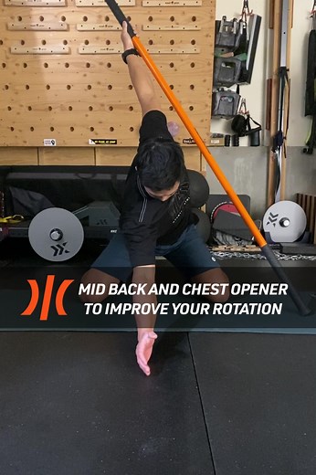22 reactions | Here's a simple way to improve your thoracic rotation!...
